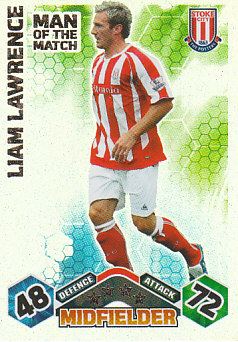 Liam Lawrence Stoke City 2009/10 Topps Match Attax Man of the Match #406